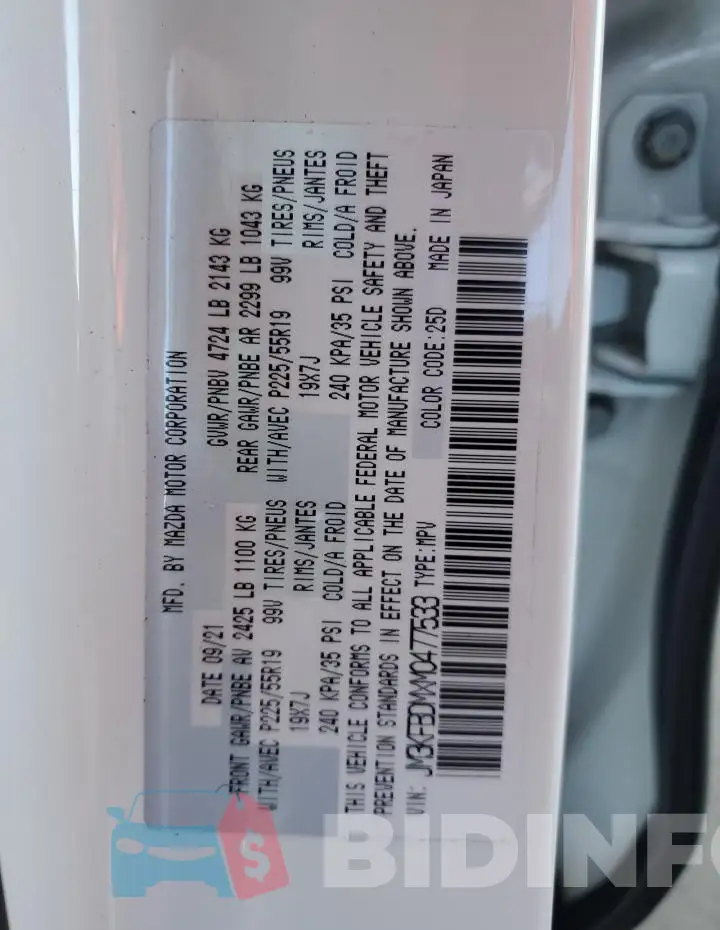 JM3KFBDMXM0477533 Photo# 13
