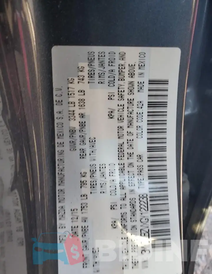 3MYDLBZVXGY122238 Photo# 12