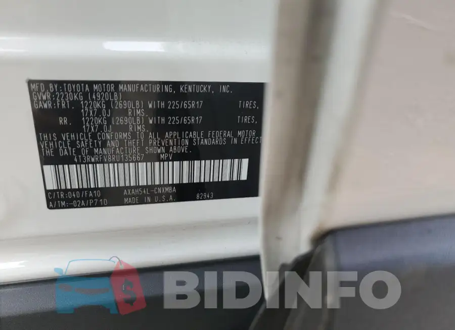 4T3RWRFV8RU135667 Photo# 14
