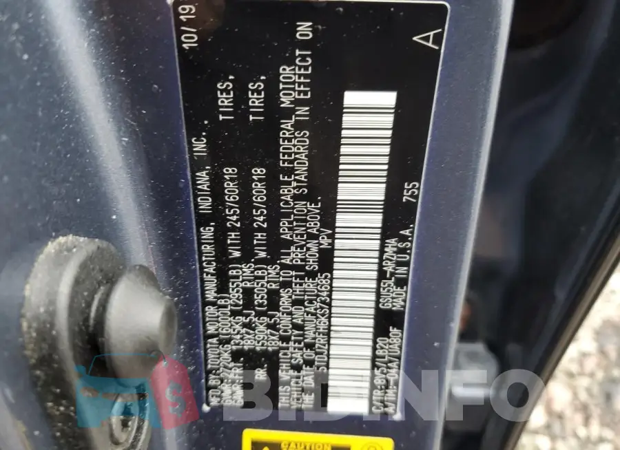 5TDJZRFH6KS734685 Photo# 13
