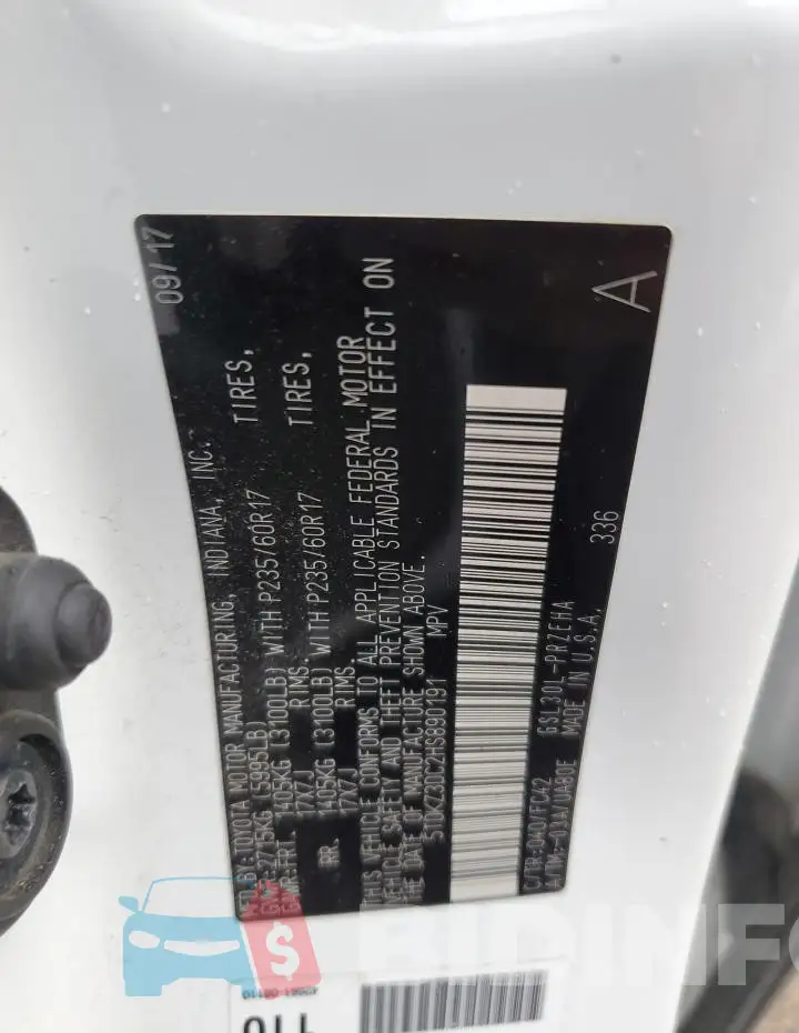5TDKZ3DC2HS890191 Photo# 14