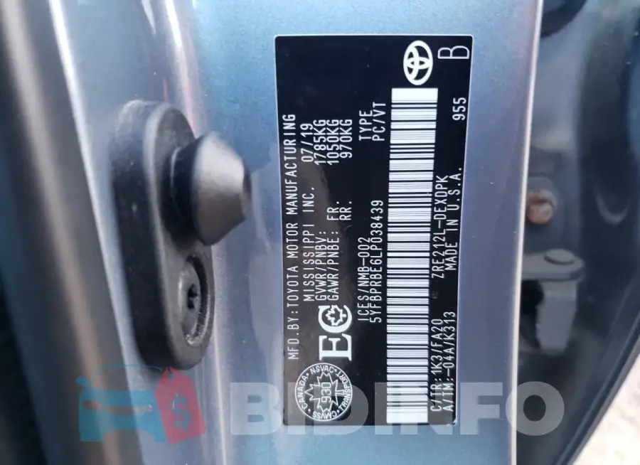 5YFBPRBE6LP038439 Photo# 13