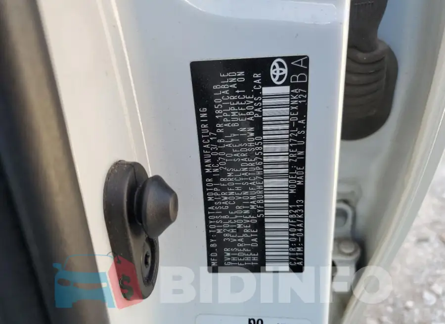 5YFBURHE7HP675850 Photo# 13