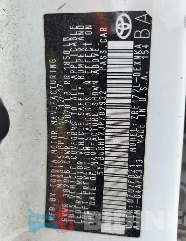 5YFBURHEXJP782932 Photo# 12