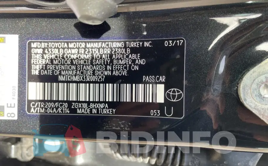 NMTKHMBX3JR009257 Photo# 10