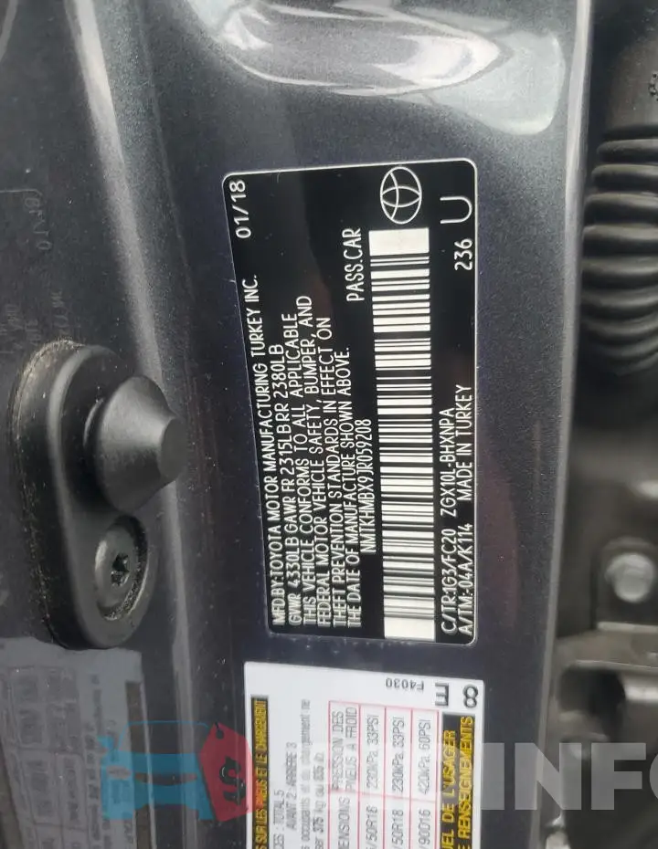 NMTKHMBX9JR059208 Photo# 13