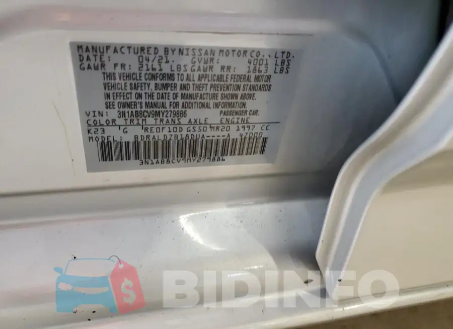 3N1AB8CV9MY279886 Photo# 12