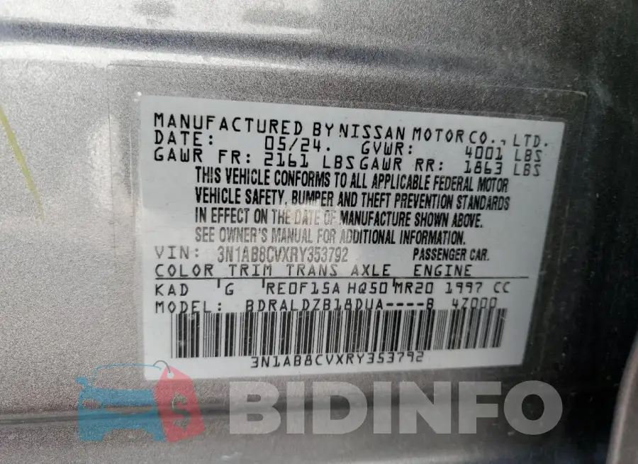 3N1AB8CVXRY353792 Photo# 12