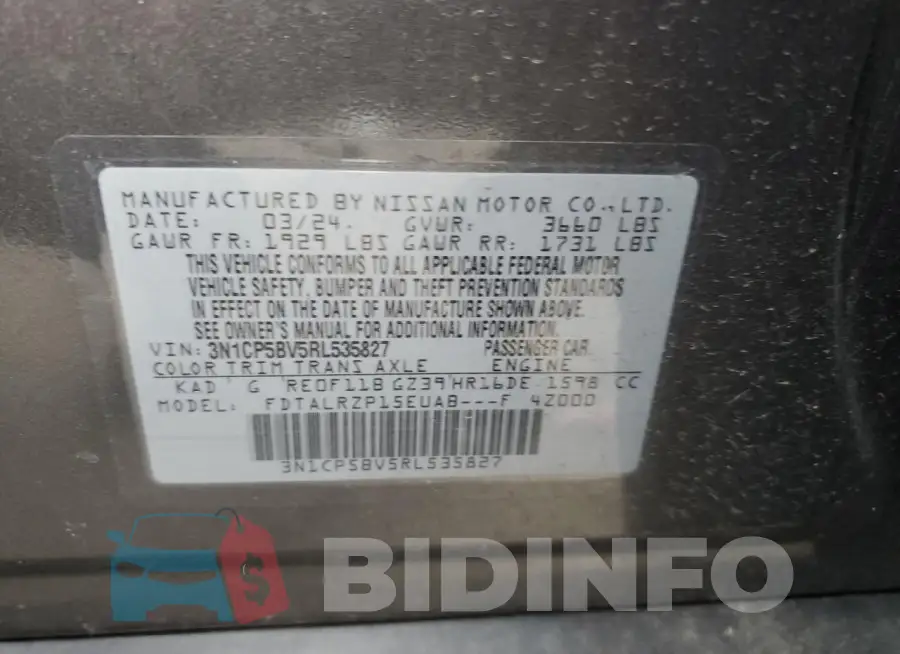 3N1CP5BV5RL535827 Photo# 13