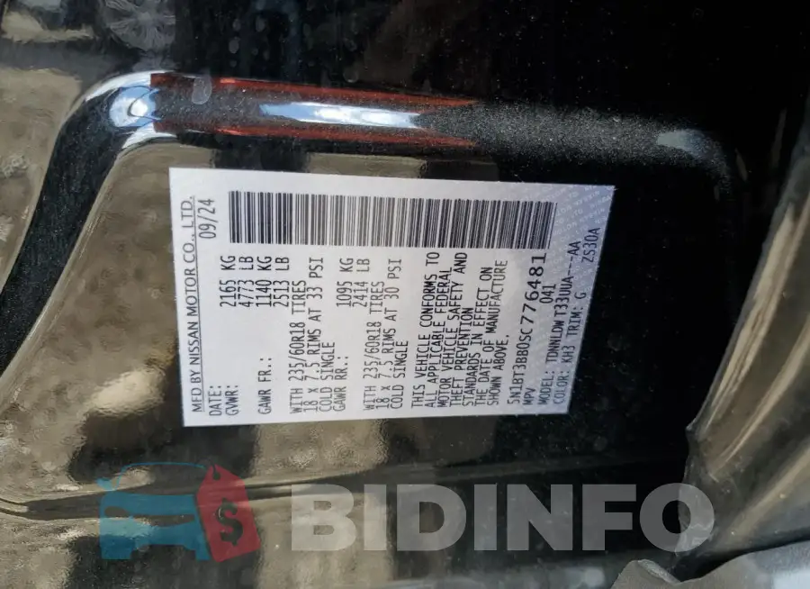 5N1BT3BB0SC776481 Photo# 14