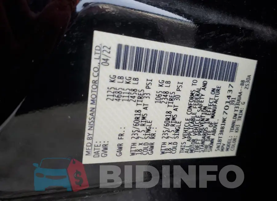 5N1BT3BB1NC701437 Photo# 13