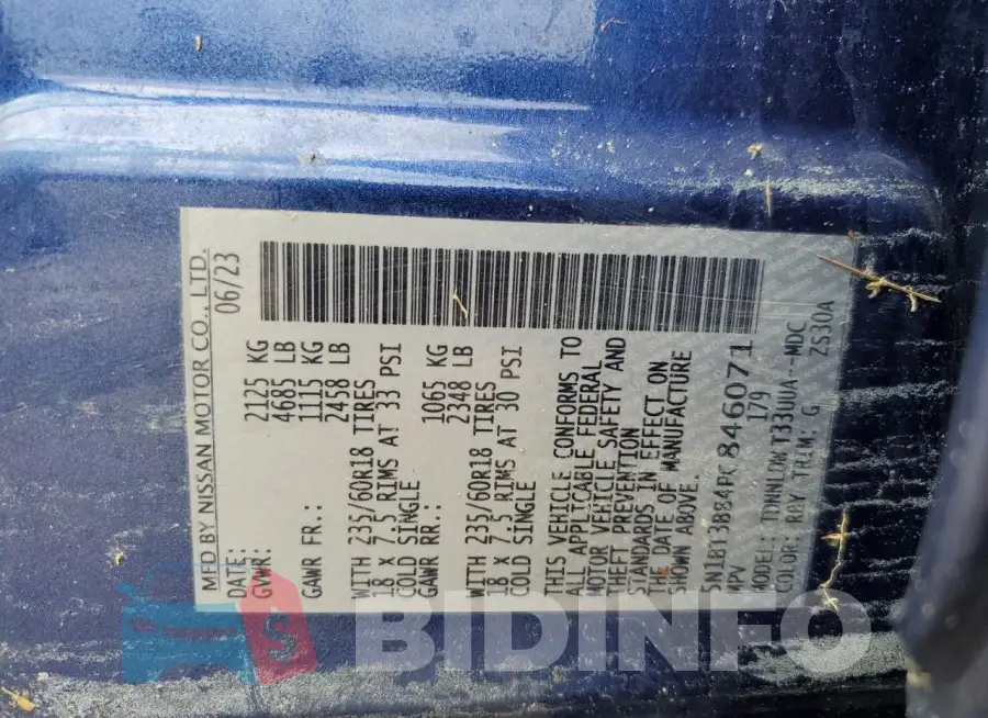 5N1BT3BB4PC846071 Photo# 14