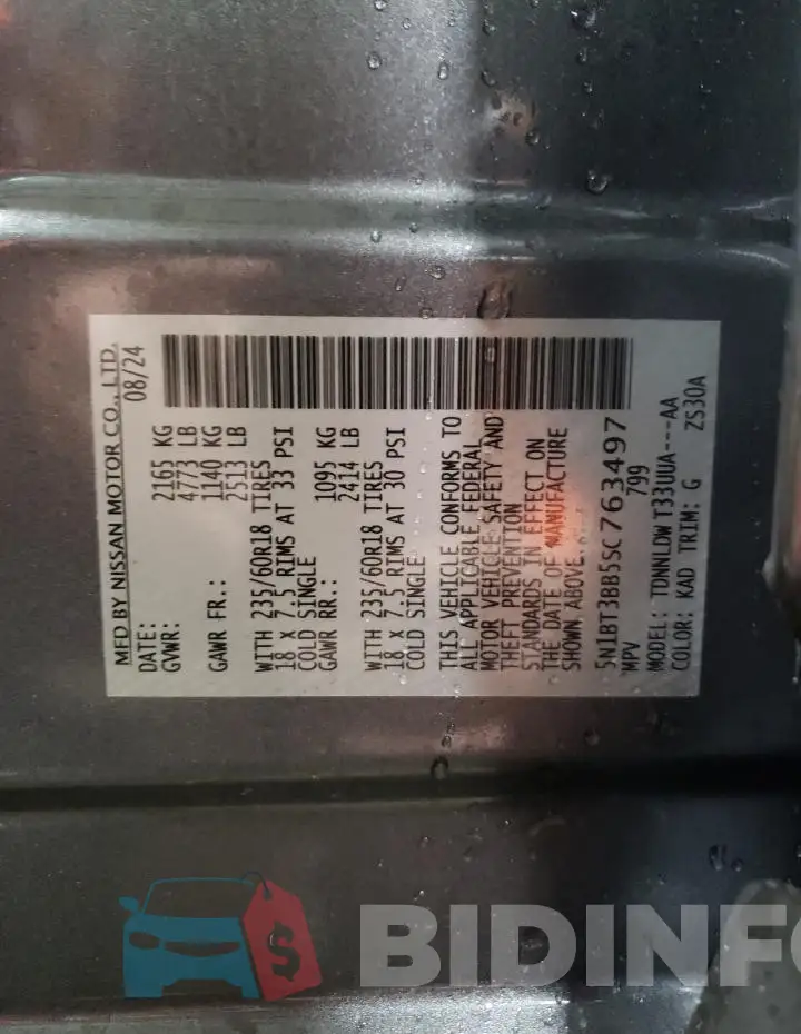 5N1BT3BB5SC763497 Photo# 13