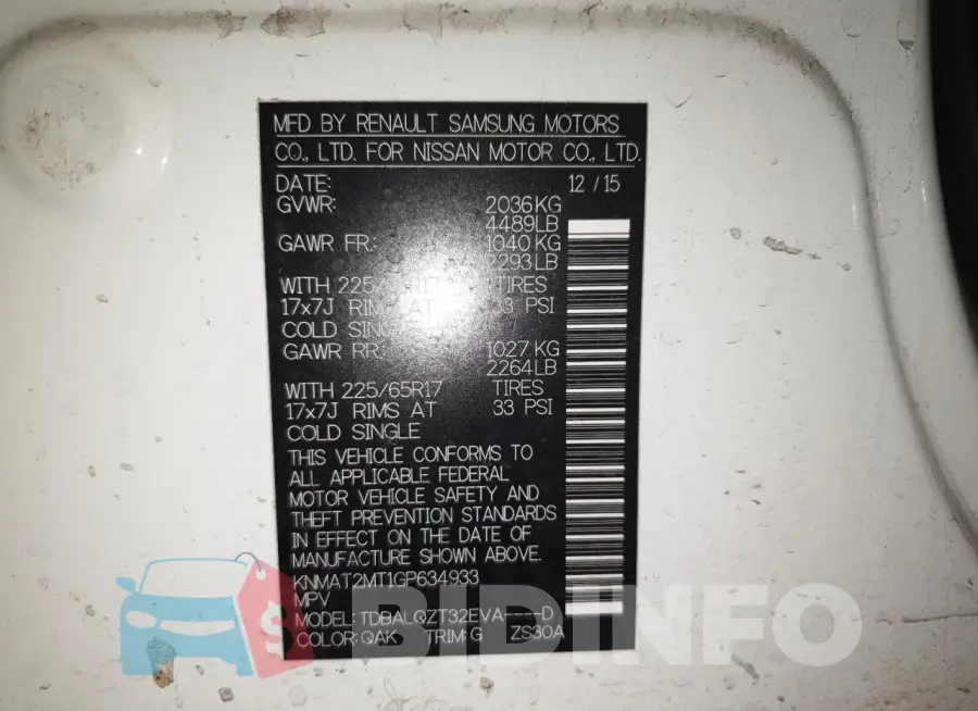 KNMAT2MT1GP634933 Photo# 13