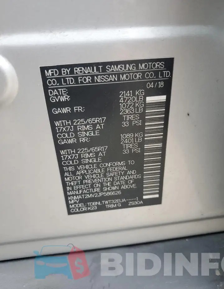 KNMAT2MV2JP586626 Photo# 13