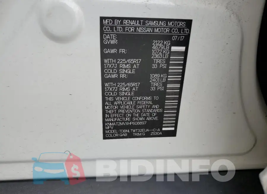 KNMAT2MVXHP608897 Photo# 14
