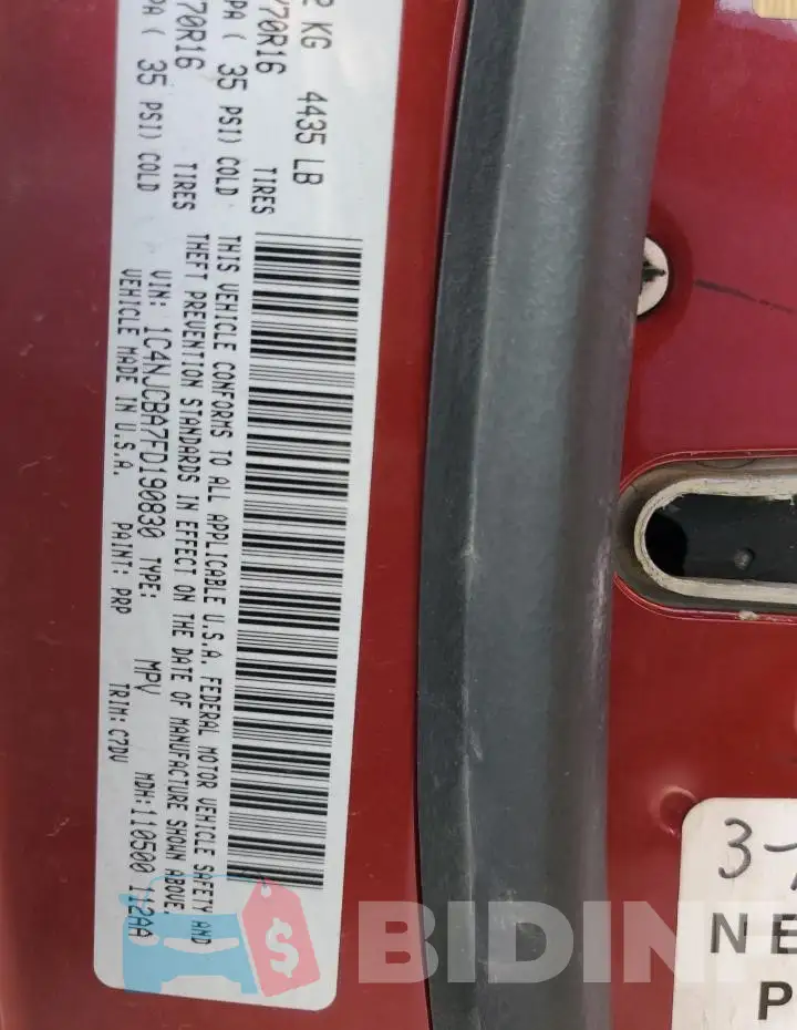 1C4NJCBA7FD190830 Photo# 13