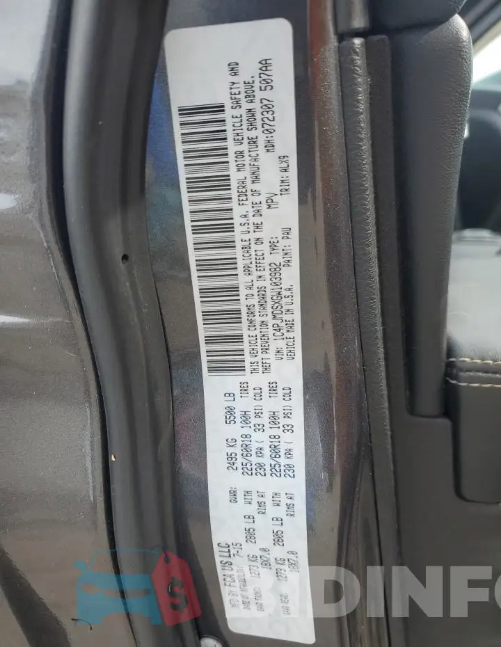 1C4PJMDSXGW103982 Photo# 13