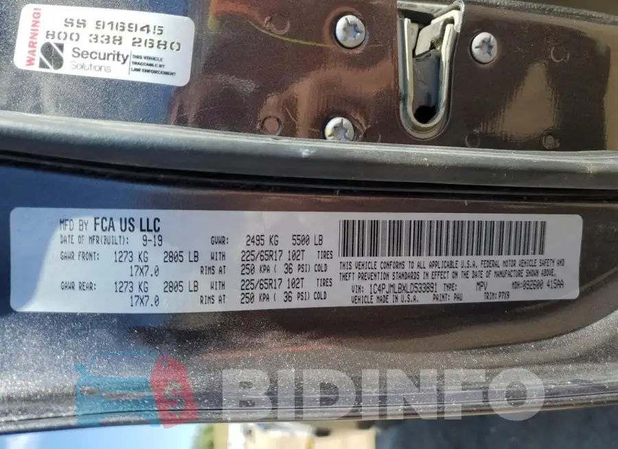 1C4PJMLBXLD533891 Photo# 13
