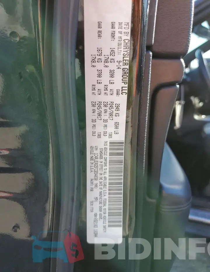 1C4RJEAG5FC654030 Photo# 14