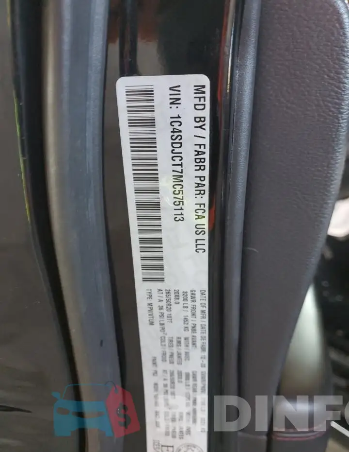 1C4SDJCT7MC575113 Photo# 13