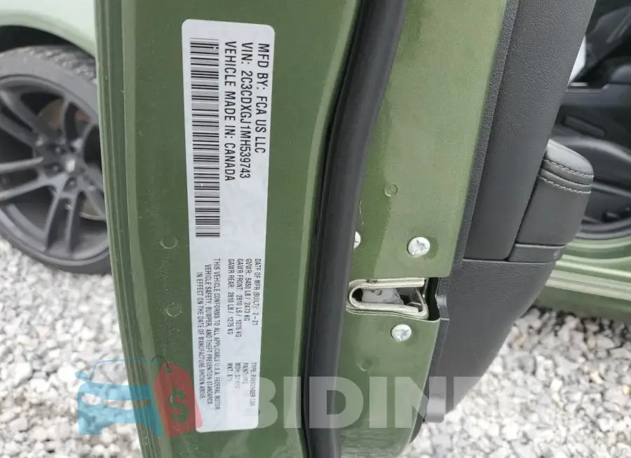 2C3CDXGJ1MH539743 Photo# 13