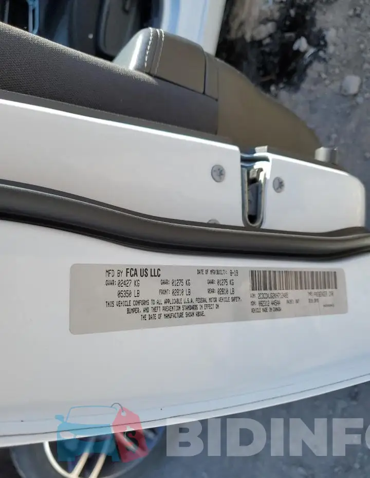 2C3CDXJG2KH712485 Photo# 12