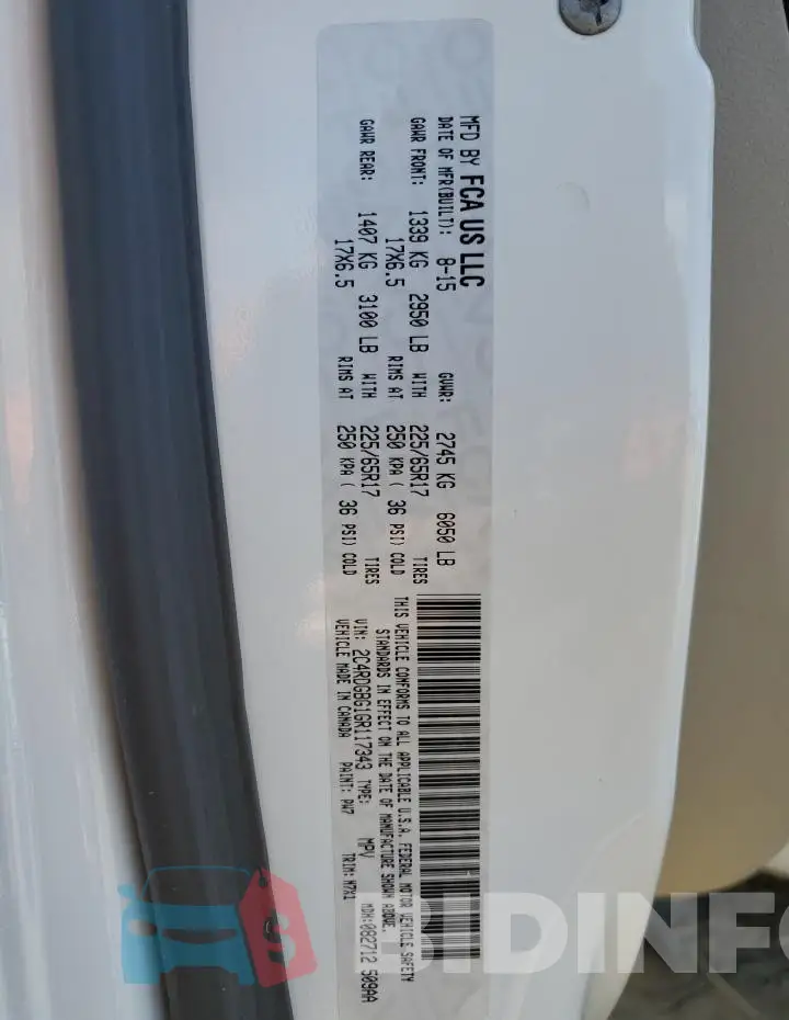 2C4RDGBG1GR117343 Photo# 13