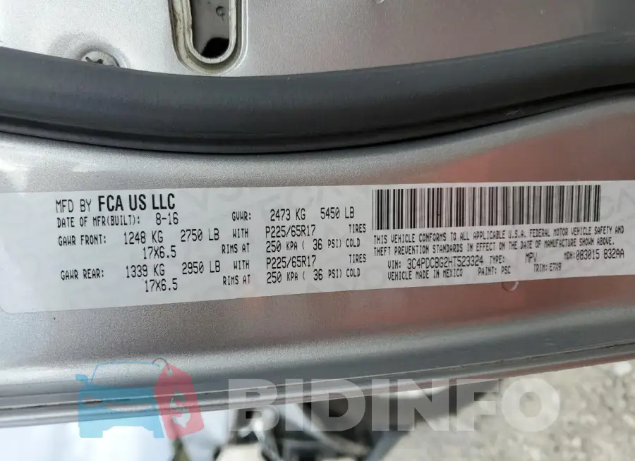 3C4PDCBG2HT523324 Photo# 13