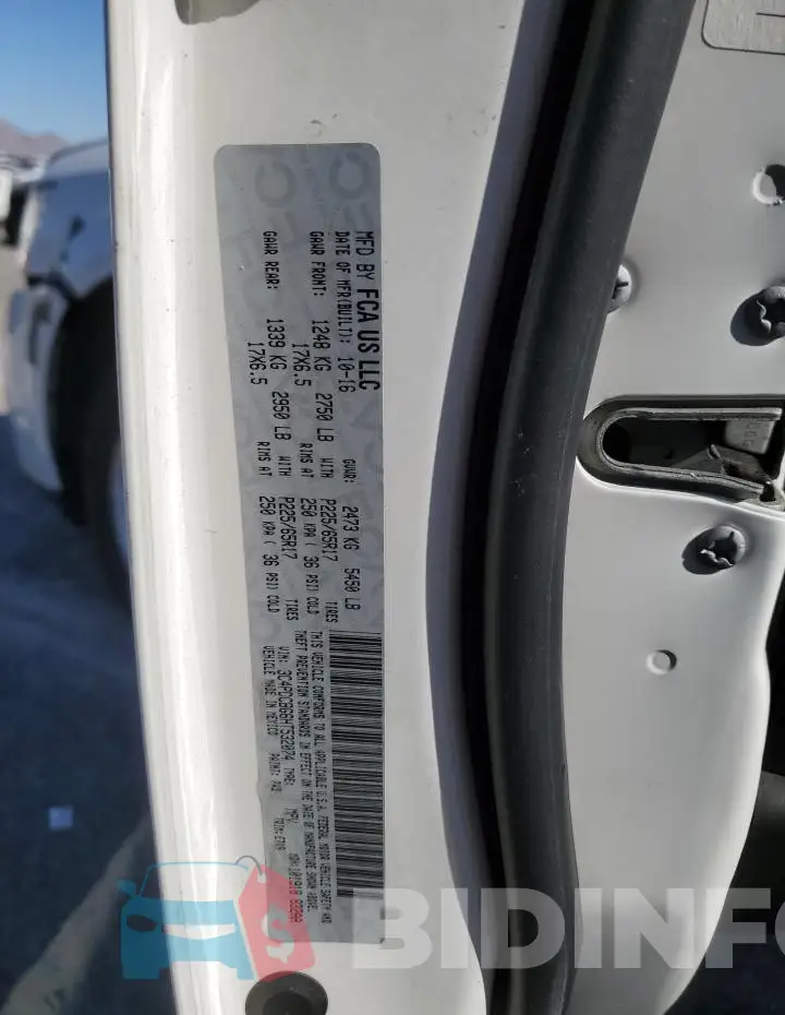 3C4PDCBG6HT532074 Photo# 13