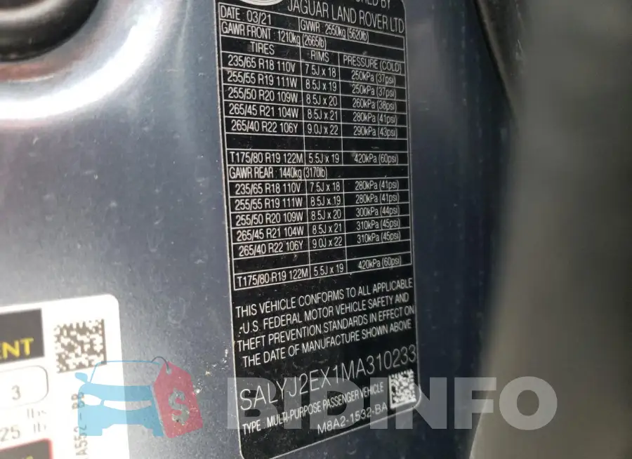 SALYJ2EX1MA310233 Photo# 13