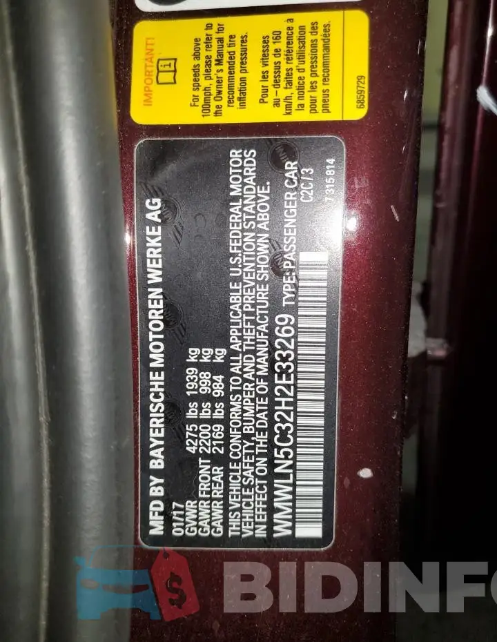 WMWLN5C32H2E33269 Photo# 13