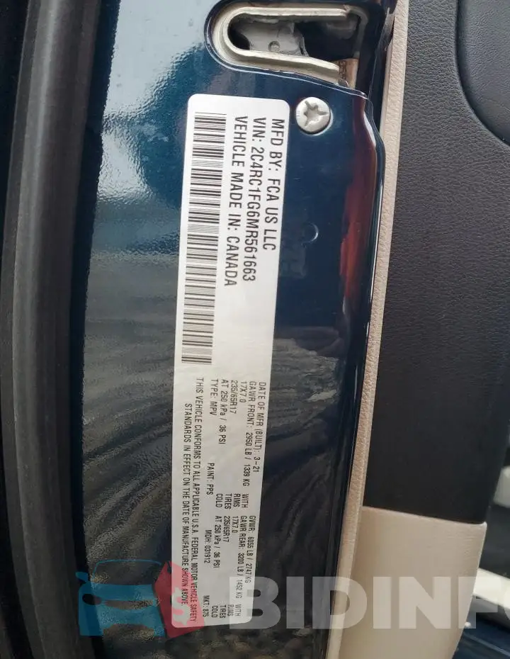2C4RC1FG6MR561663 Photo# 14