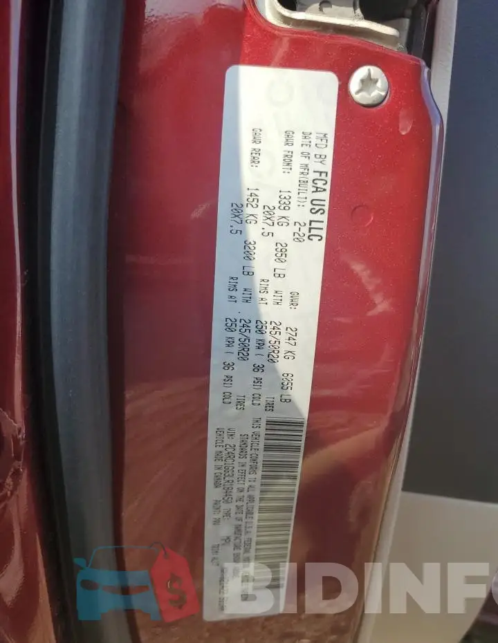 2C4RC1GG3LR184450 Photo# 13