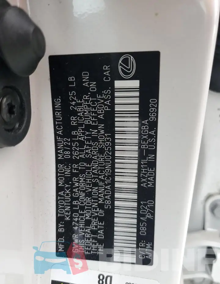 58ADA1C19NU025931 Photo# 12