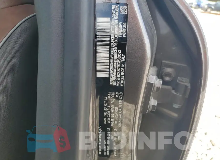 ZFBCFXDT5GP339592 Photo# 12