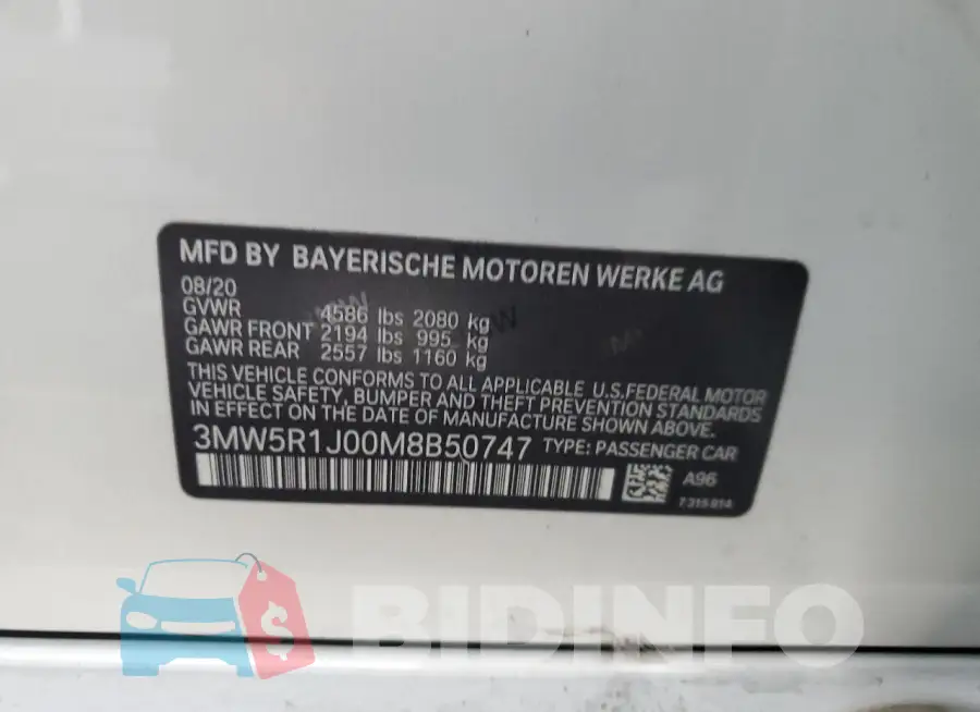 3MW5R1J00M8B50747 Photo# 13