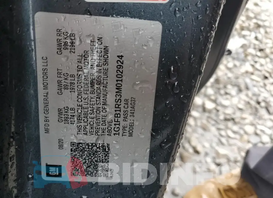 1G1FB1RS3M0102924 Photo# 12