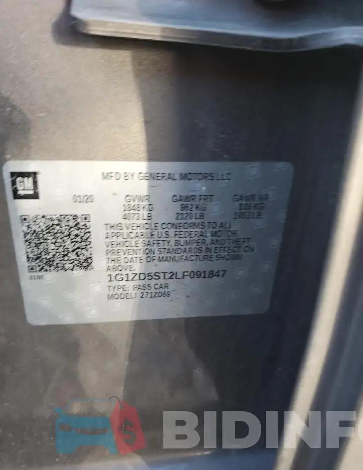 1G1ZD5ST2LF091847 Photo# 13