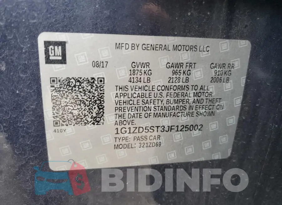 1G1ZD5ST3JF125002 Photo# 12
