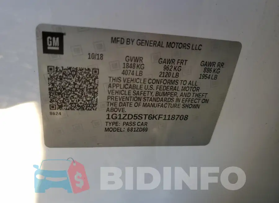1G1ZD5ST6KF118708 Photo# 12