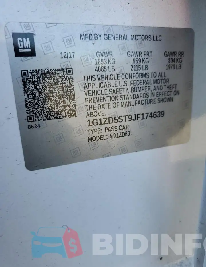 1G1ZD5ST9JF174639 Photo# 13