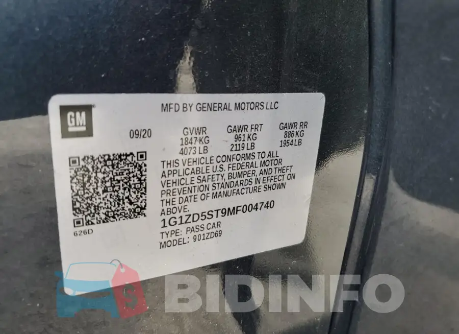 1G1ZD5ST9MF004740 Photo# 12