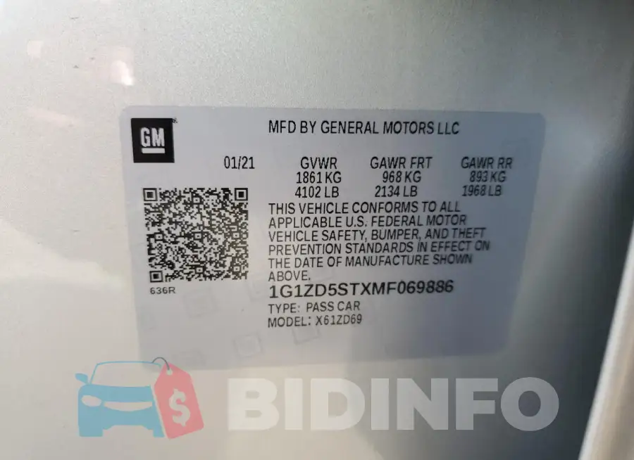 1G1ZD5STXMF069886 Photo# 12