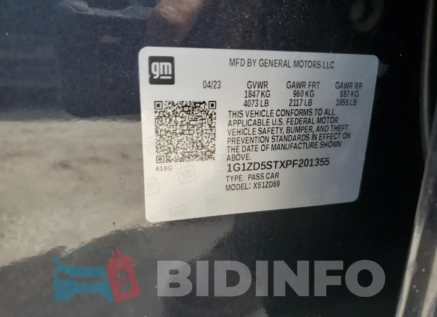 1G1ZD5STXPF201355 Photo# 12