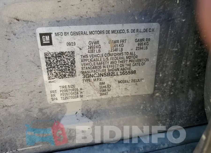 3GNCJNSB2LL165598 Photo# 13