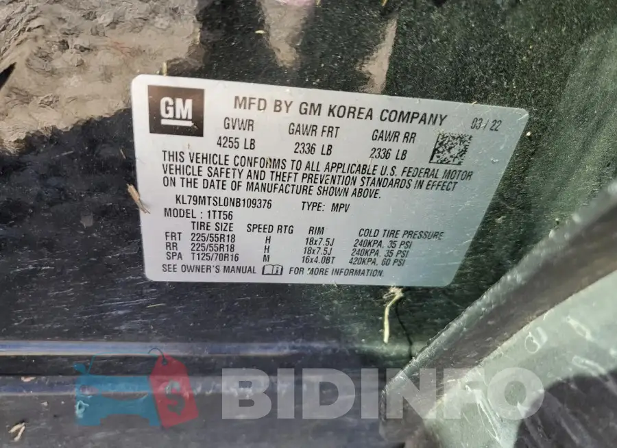 KL79MTSL0NB109376 Photo# 12