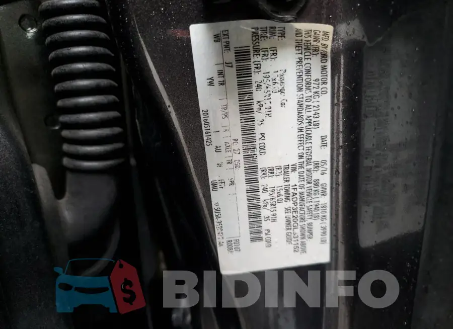 1FADP3E20GL331152 Photo# 12