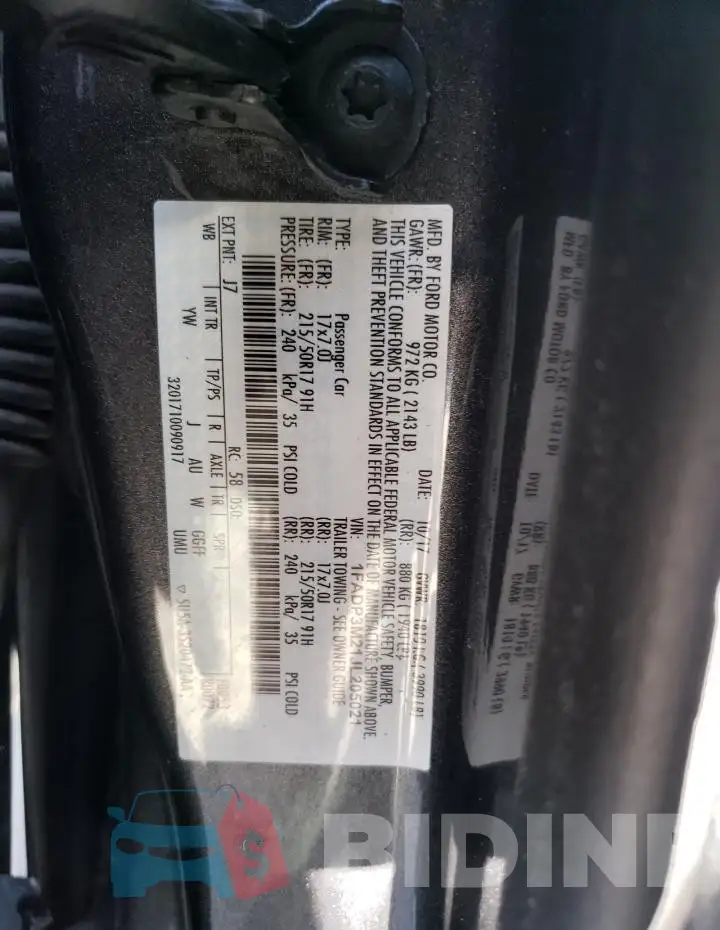 1FADP3M21JL205021 Photo# 12