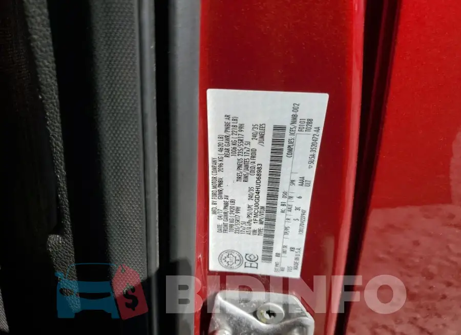 1FMCU0GD4HUD68983 Photo# 13